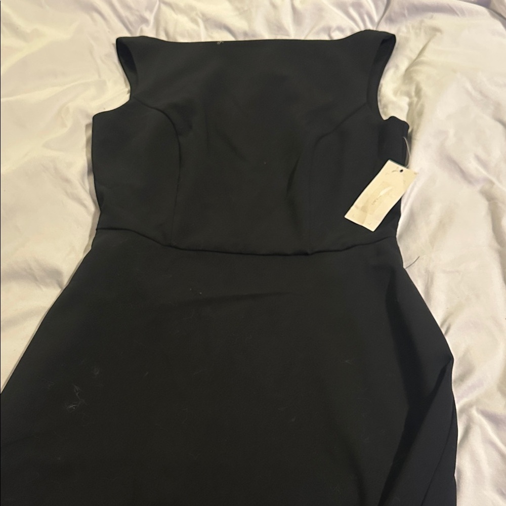 a new day Elegant Black Strapless Dress